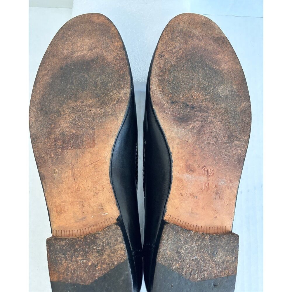 Cole Haan Bragano Black Premium Leather Tassel Kiltie Loafers Italy 11.5 M RARE - Picture 12 of 12